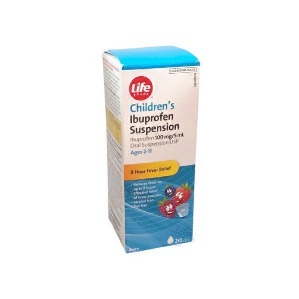 Life Brand Children's DyeFree Berry Ibuprofen Oral Suspension (230 ml