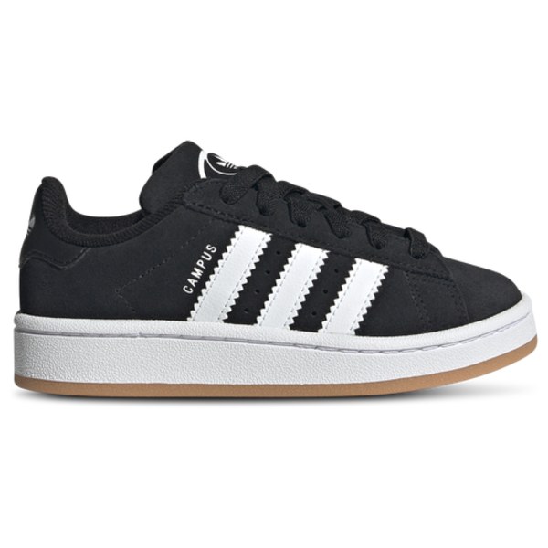 adidas Little Kids' Originals Campus 00s Stretch Lace Casual Shoes, Size 13 - Black, White & Gum