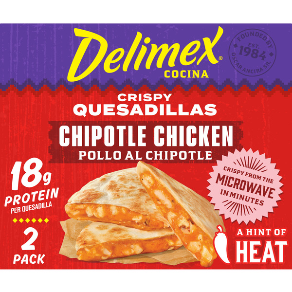 Delimex Chipotle Chicken Crispy Quesadillas Same-Day Delivery or