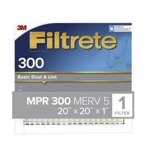 3M Filtrete Basic Dust Filter, 20 in. x 1 in.