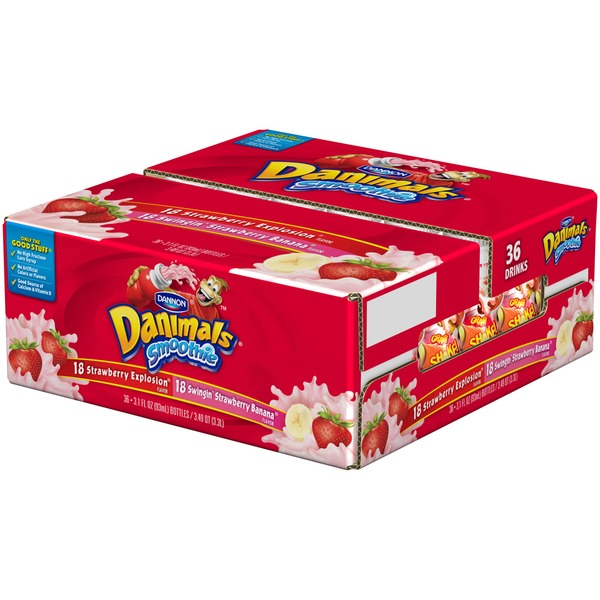 Danimals Smoothies Strawberry Explosion/Swinging Strawberry Banana