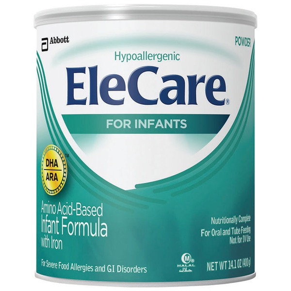Elecare Hypoallergenic DHA/ARA Unflavored with Iron Powder Hypoallergenic DHA/ARA Unflavored Infant Formula with Iron Powder