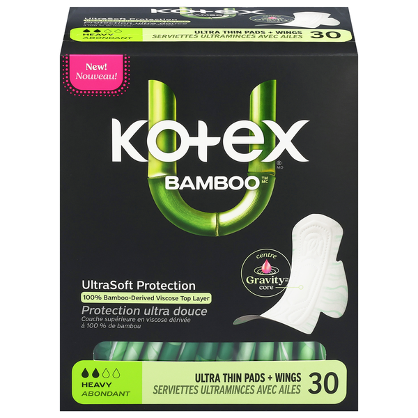 U by Kotex Ultra Thin Heavy Pads + Wings