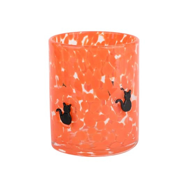 Celebrate It Confetti Black Cat Icon Double Old-Fashioned Glass, 12 oz