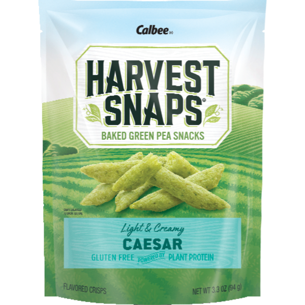 Calbee Harvest Snaps Green Pea Snack Crisps Caesar