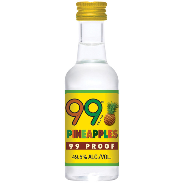 99 Brand Pineapple Liqueur, 50ml Bottle, 99 Proof Same-Day