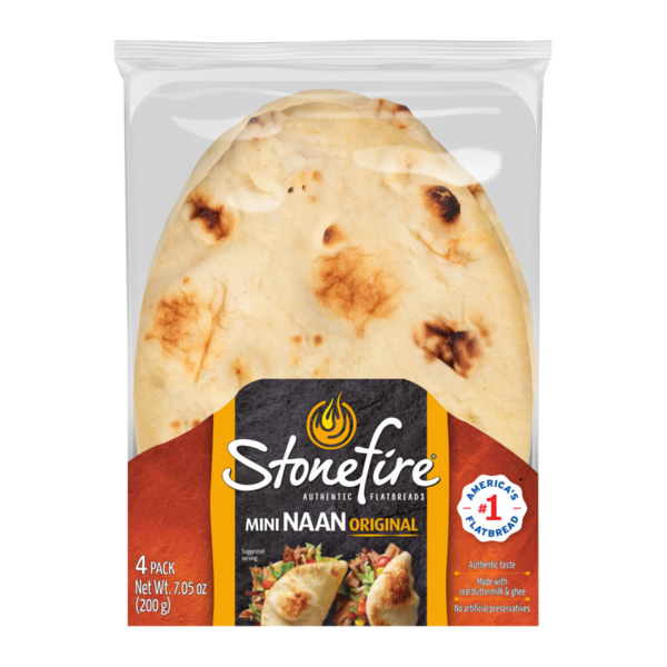 Stonefire Publix Stonefire Original Mini Naan- 4PK Same-Day Delivery or Pickup ...