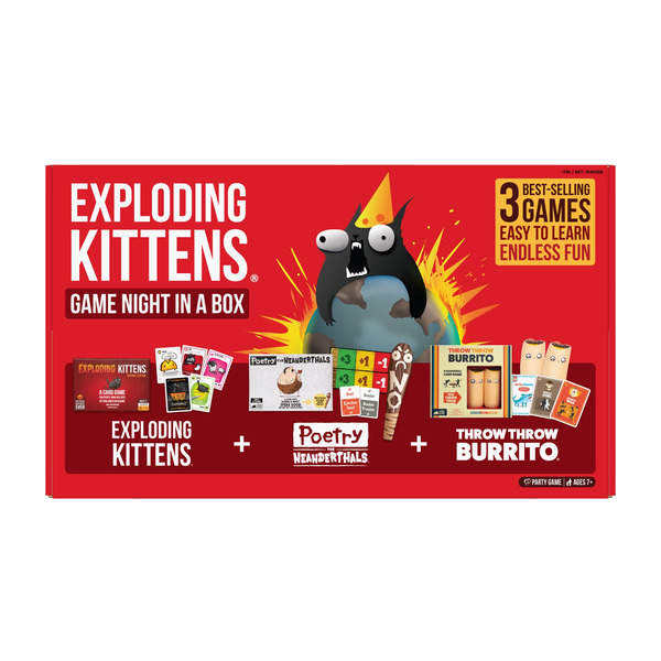Exploding Kittens English Version Game Night in a Box Card Game