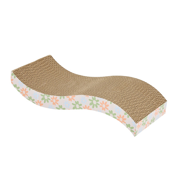 Whisker City Flower Wavy Corrugated Cat Scratcher