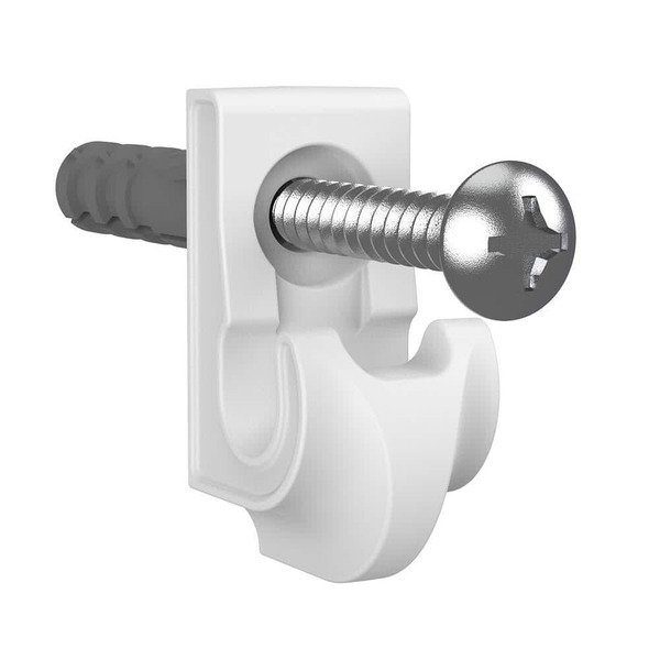 Closetmaid Superslide 1 Mm. White Shelf Clips (12-pack)