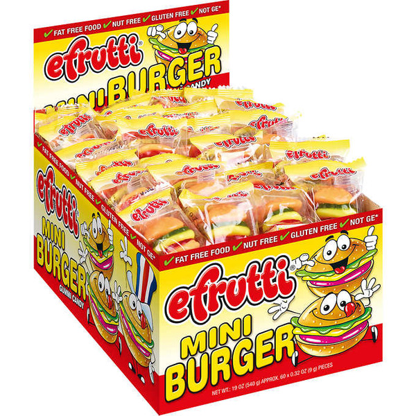 E.Frutti - Mini Gummy Burger - 60 Ct