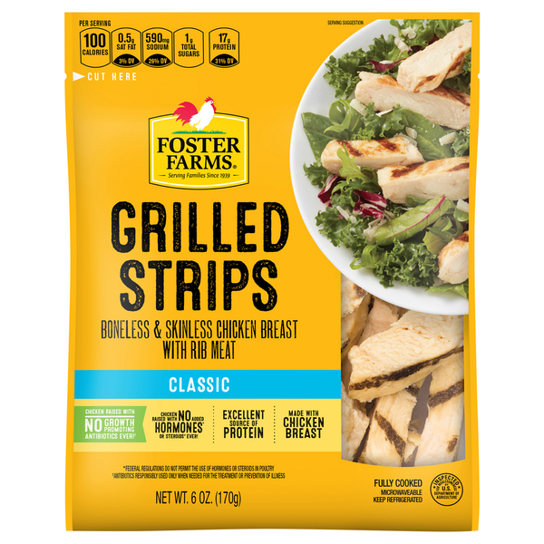 Foster Farms Classic Grilled Chicken Breast Strips