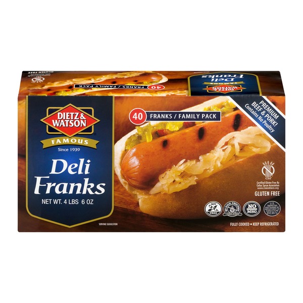 Dietz & Watson Deli Franks (70 oz) Instacart