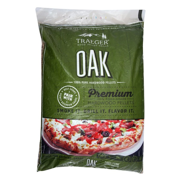 Traeger Hardwood Pellets, 100 Pure, Oak (20 lb) Instacart