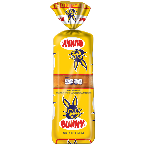 Publix Bunny Bread Old Fashioned, Enriched Sliced White Bread, 20 oz