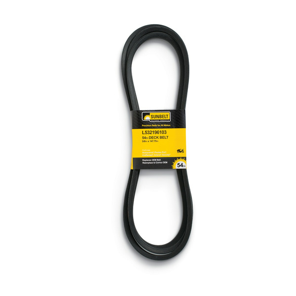 Sunbelt 5/8-in x 147.75-in Deck Belt, for 54-in Riding Lawn Mowers Replaces OEM Part Number 196103, 21546382, 21547025, 532196103, 532197379