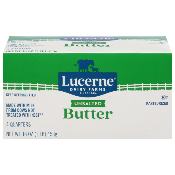 Lucerne Butter, Sweet Cream, Unsalted