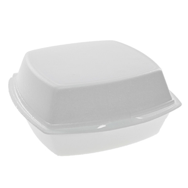 Pactiv - YTH10080 - Smartlock Foam Hinged Medium Sandwich Container, 6x6x3 - 500 ct