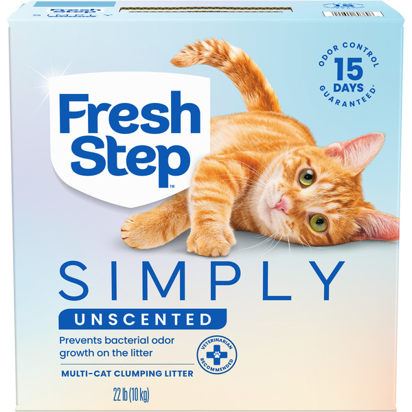 Fresh Step Simply Unscented Multi Cat Clumping Litter