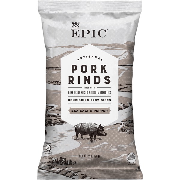 Epic Pork Rinds, Sea Salt & Pepper (2.5 oz) Instacart