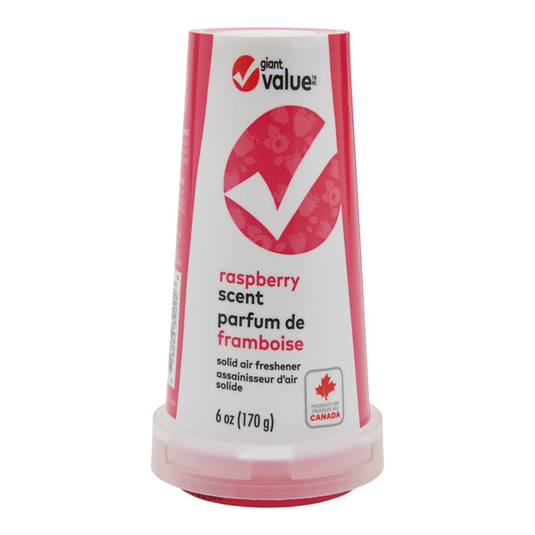 Giant Tiger Raspberry Giant Tiger Giant Value Raspberry Scented Solid Air Freshener, 170-g ...