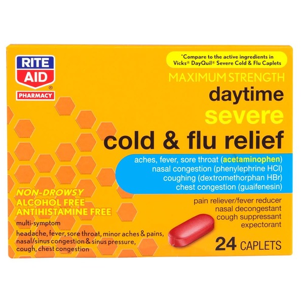 Rite Aid Daytime Cold & Flu Relief Solution Capsule (24 100) Instacart