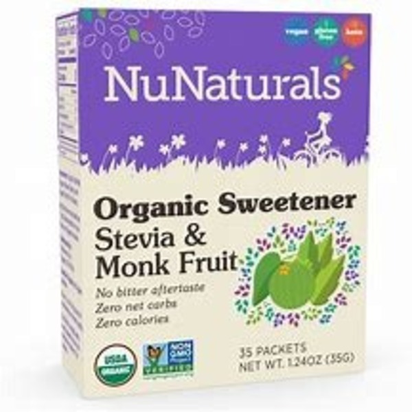 NuNaturals Organic Stevia & Monk Fruit Sweetener