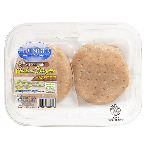 Springer Mountain Farms Chicken Burgers