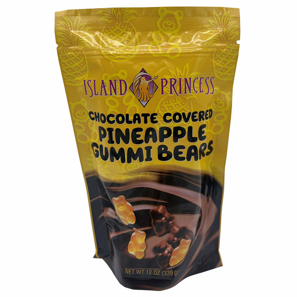 Island Princess Chocolate Gummi Bears, 12 oz