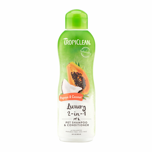 Tropi Clean Papaya & Coconut Luxury 2-in-1 Shampoo and Conditioner for Pets