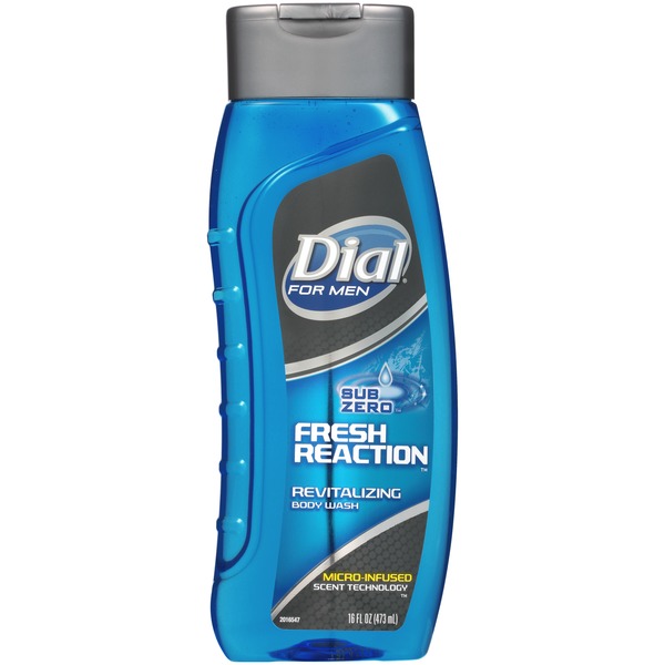 Dial for Men Body Wash, Fresh Reaction Sub Zero (16 fl oz) from Mariano