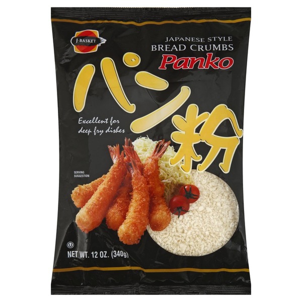 J Basket Bread Crumbs, Panko, Japanese Style (12 oz) from Manila