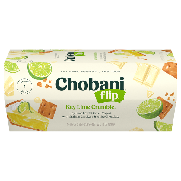 Chobani Greek Lowfat Key Lime Crumble Yogurt Value Pack Same-Day