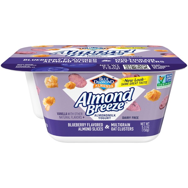 Almond Breeze Vanilla Almondmilk Yogurt with Blueberry Flavored Almonds