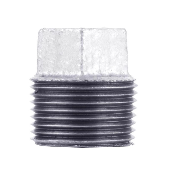 STZ industries Square Galvanized Malleable Iron Plug