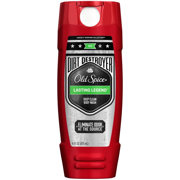 Old Spice Hardest Working Collection Dirt Destroyer Body Wash Lasting