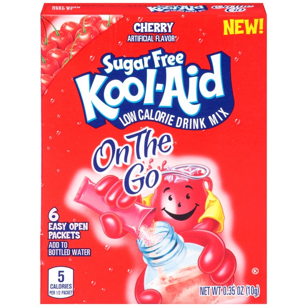 Kool-aid On the Go Sugar Free Cherry Low Calorie Drink Mix (0.35 oz