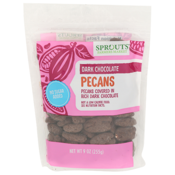 Sprouts No Sugar Added Dark Chocolate Covered Pecans Same-Day