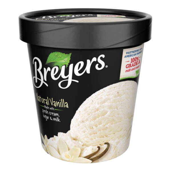 Breyers Ice Cream Natural Vanilla (16 oz) Instacart