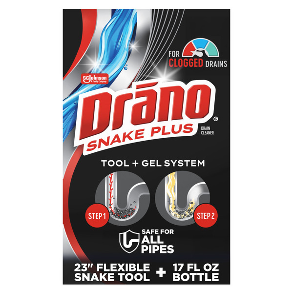 Drano® Snake Plus Drain Cleaning Kit Tool + Gel System Same-Day