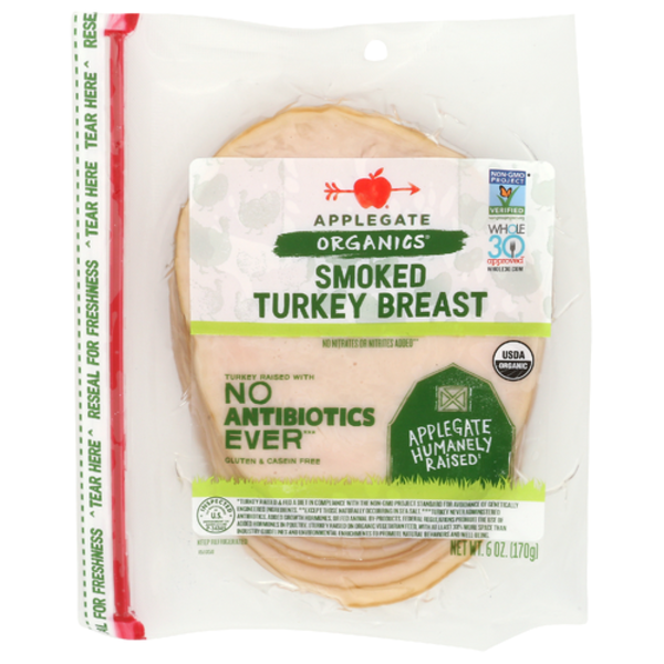 Applegate Organic Sliced Smoked Turkey Breast