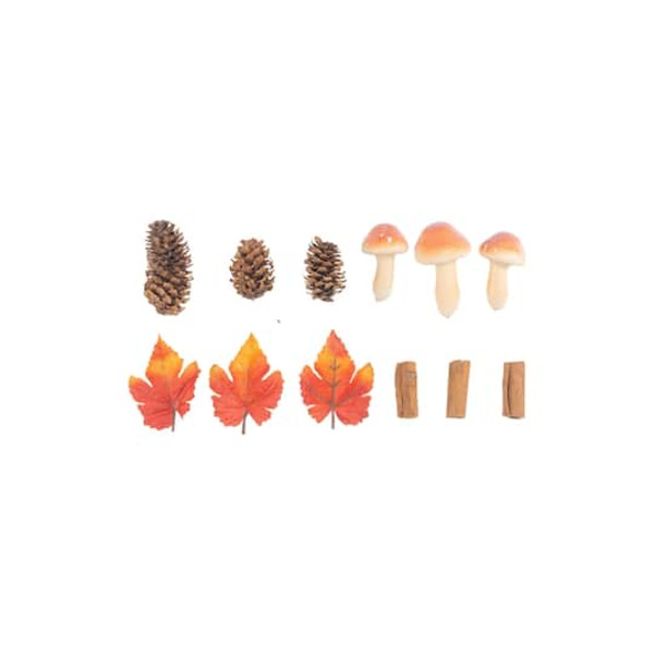 Ashland Mushroom, Pinecone, Cassia Bark & Maple Leaf Decorative Components