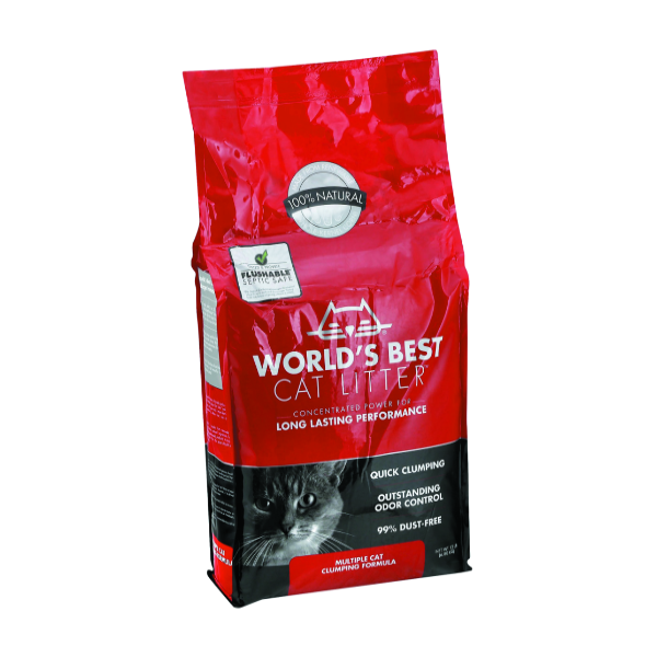 World's Best Cat Litter Multiple Cat Unscented Cat Litter 15 lb