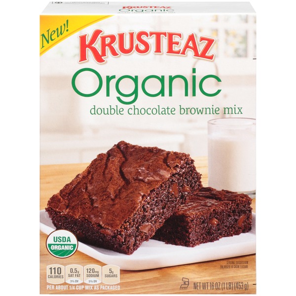 Krusteaz Organic Double Chocolate Brownie Mix (16 oz) Instacart