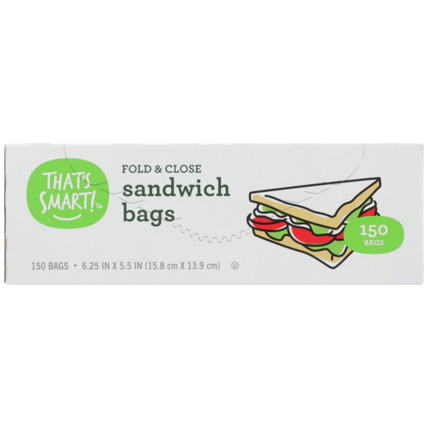 That's Smart! Fold & Close Sandwich Bags Same-Day Delivery or