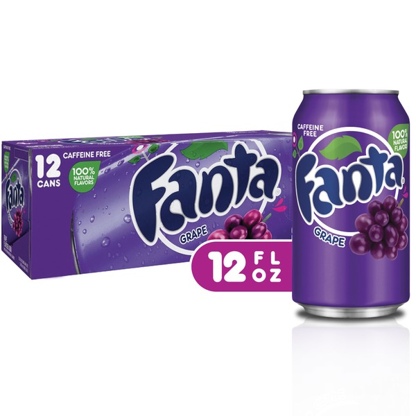 Fanta Grape Soda Fruit Flavored Soft Drink (12 fl oz) Instacart