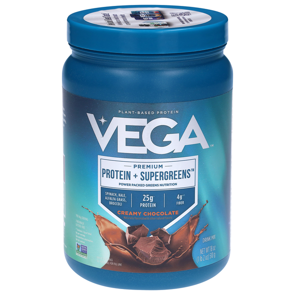 Vega Plant-Based Premium Creamy Chocolate Protein + Greens Same