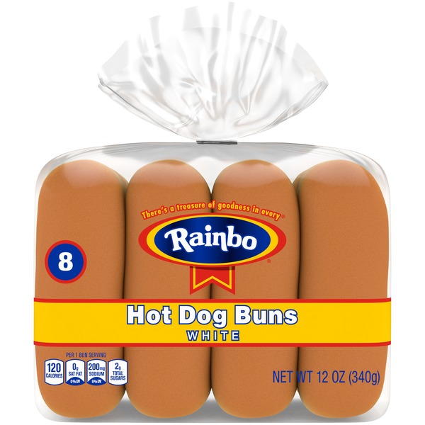 Rainbo Hot Dog Buns (12 oz) - Instacart