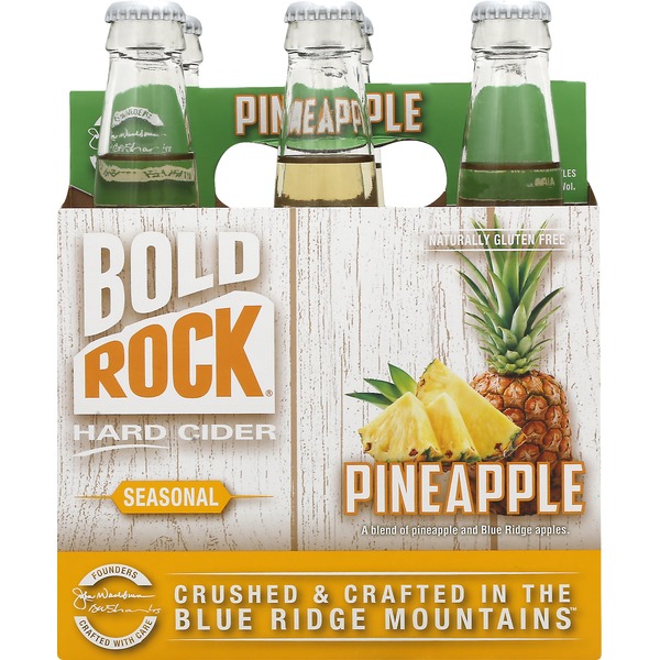 Bold Rock Hard Cider, Pineapple, Seasonal (12 fl oz) Instacart