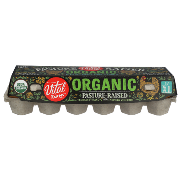 Vital Farms Organic Pasture Raised Extra Large Grade A Eggs
